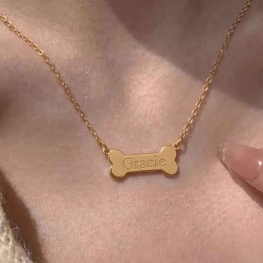 Doggy Bone Engraved Pendant