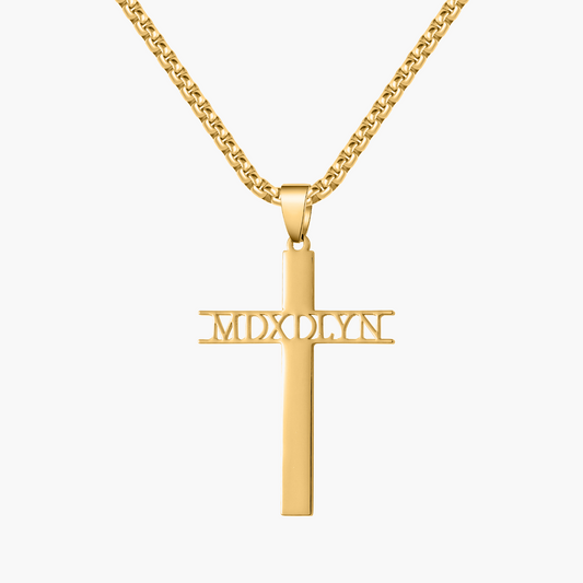 Classic Cross Name Necklace Pendant