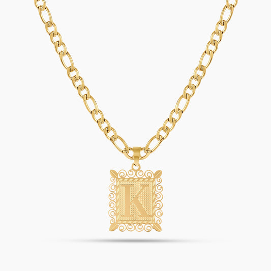 Vintage Initial Pendant