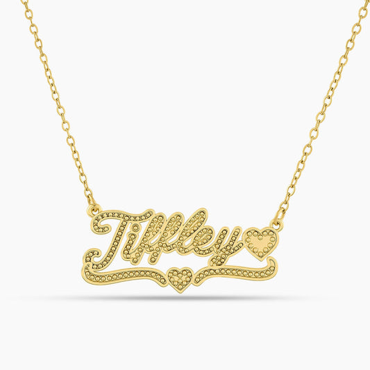 The Sweetheart Beaded Name Necklace