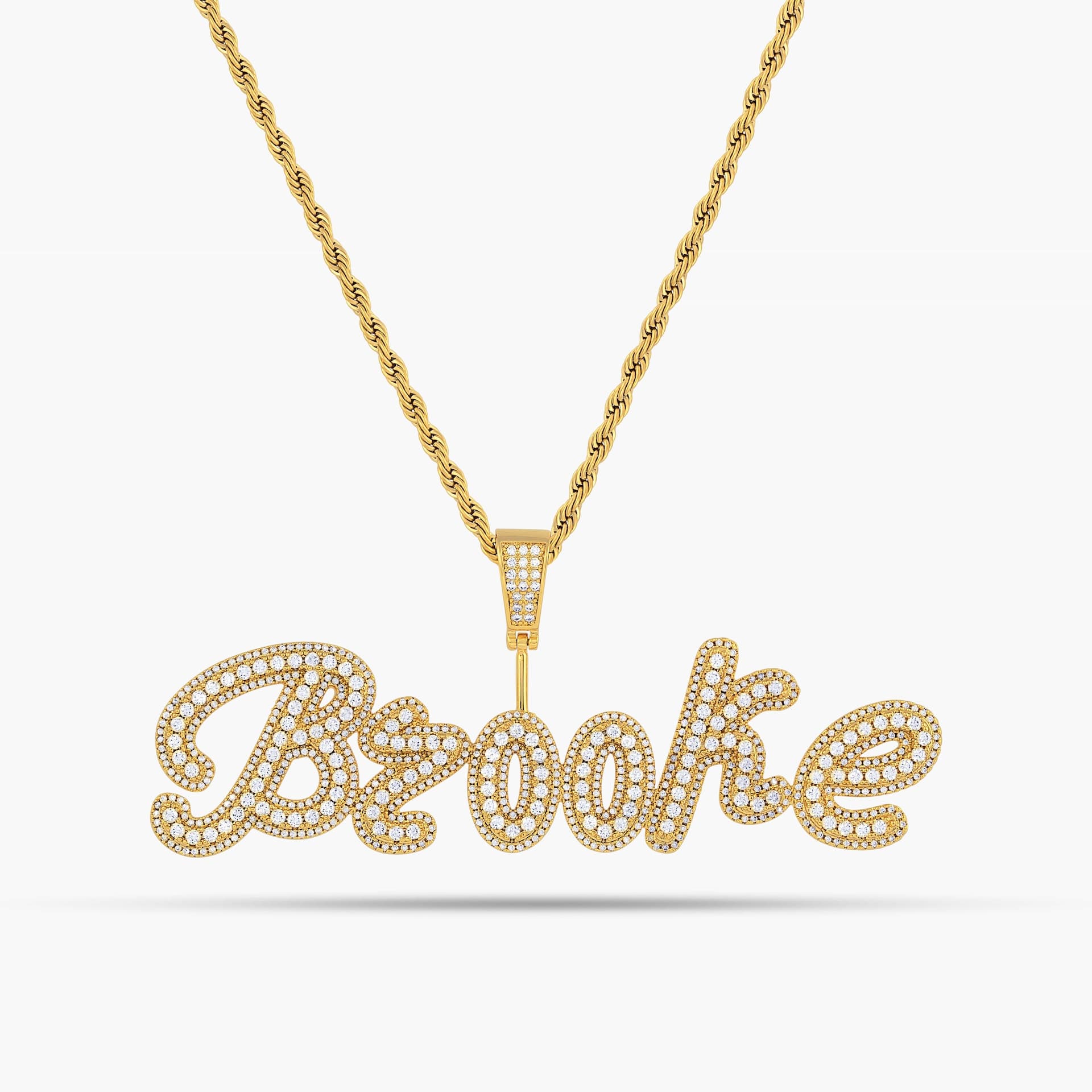 Pavé Pop Name Necklace – Tres Colori Jewelry