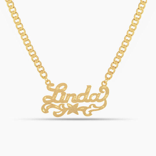 Diamond Cut Cosmic Name Necklace