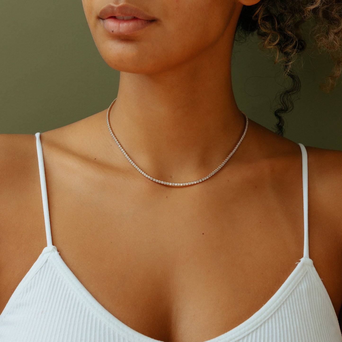 3mm Round Cut Tennis Chain