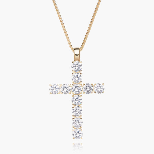 Chunky CZ Cross Pendant