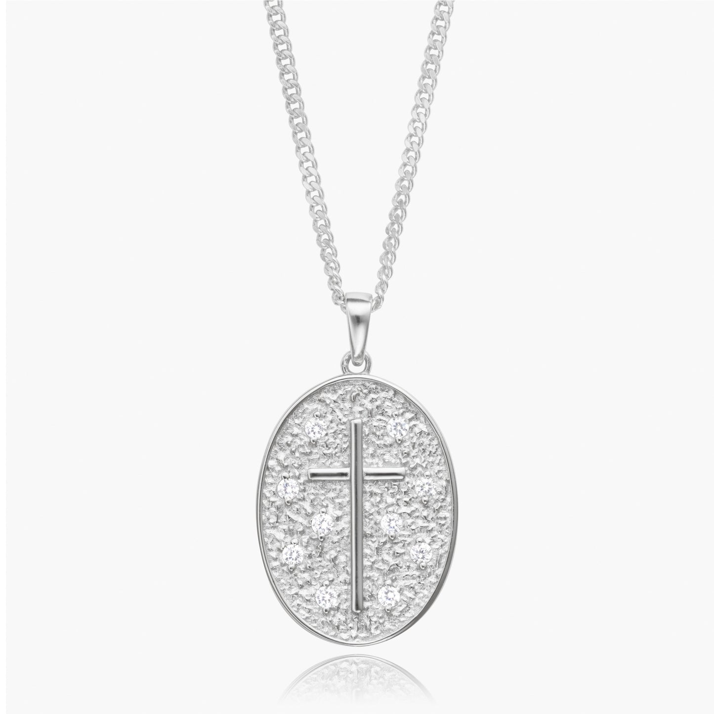 The Iced Cross Token Pendant