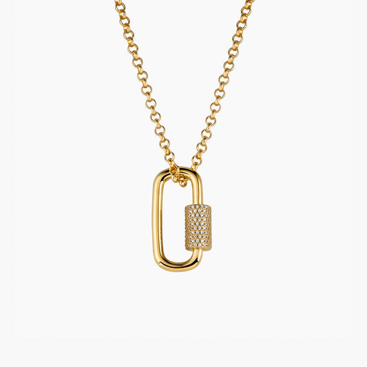 The Iced Screw Lock Pendant