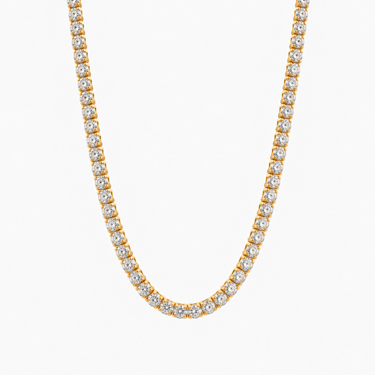 3mm Round Cut Tennis Chain