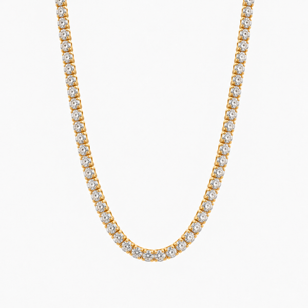 3mm Round Cut Tennis Chain