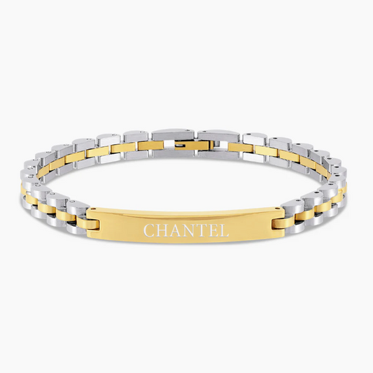 Jubilee Bracelet with Engraved Bar