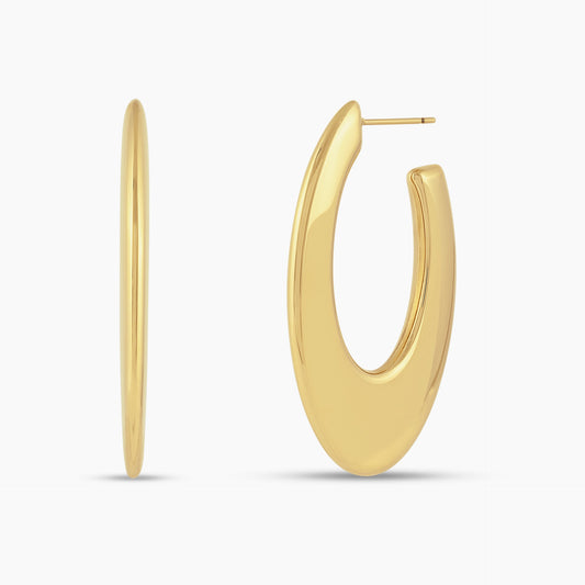 Wide Polish Hoop Earrings