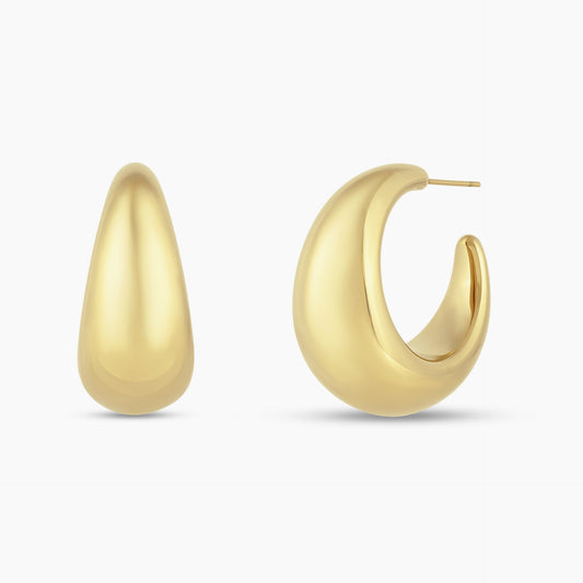 Luxe Dome Hoop Earrings