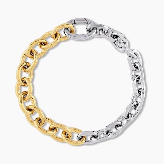 XL Two-Tone Link Bracelet