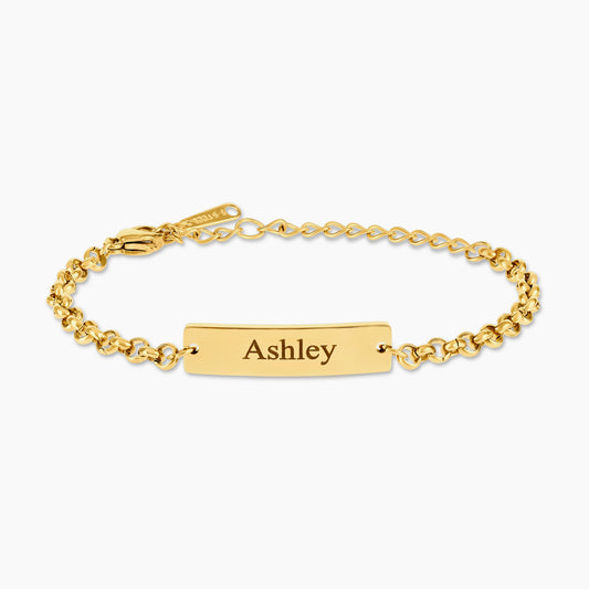 Signature Link Bar Bracelet