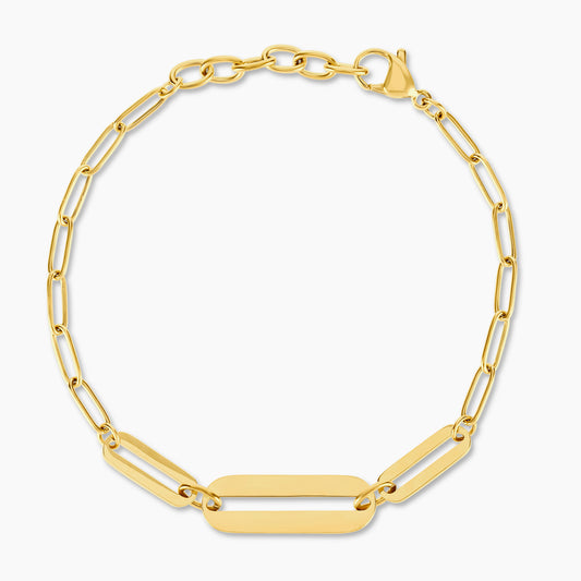 The Sleek Bar Paperclip Bracelet