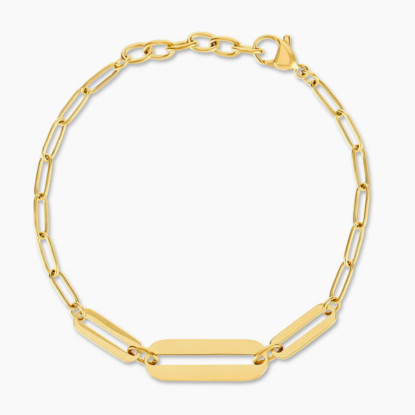 The Sleek Bar Paperclip Bracelet