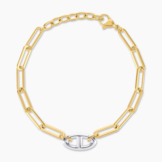 Caplink Two Tone Bracelet