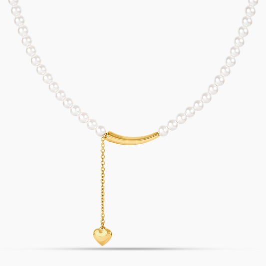 Lover's Crescent Pearl Chain