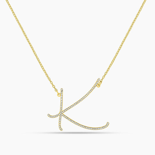 Radiance Script Initial Necklace