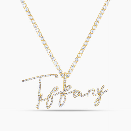 Radiance Script Name Necklace