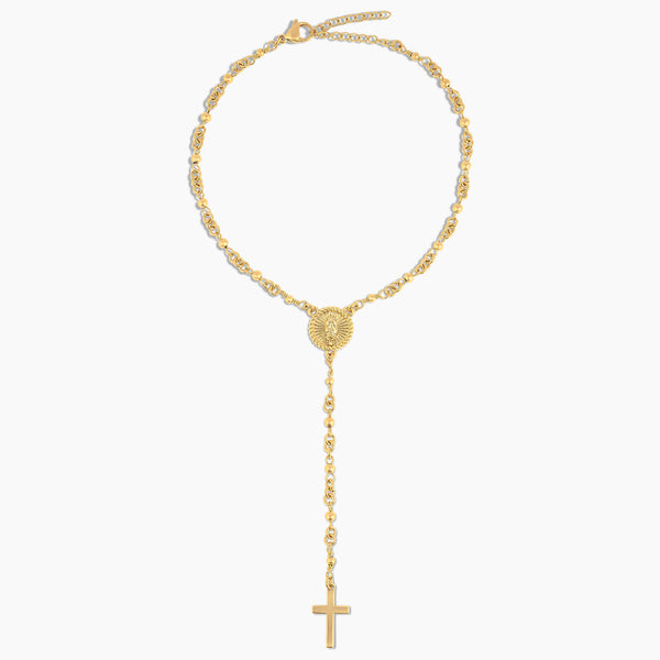 Mini Lady of Guadalupe Rosary Anklet
