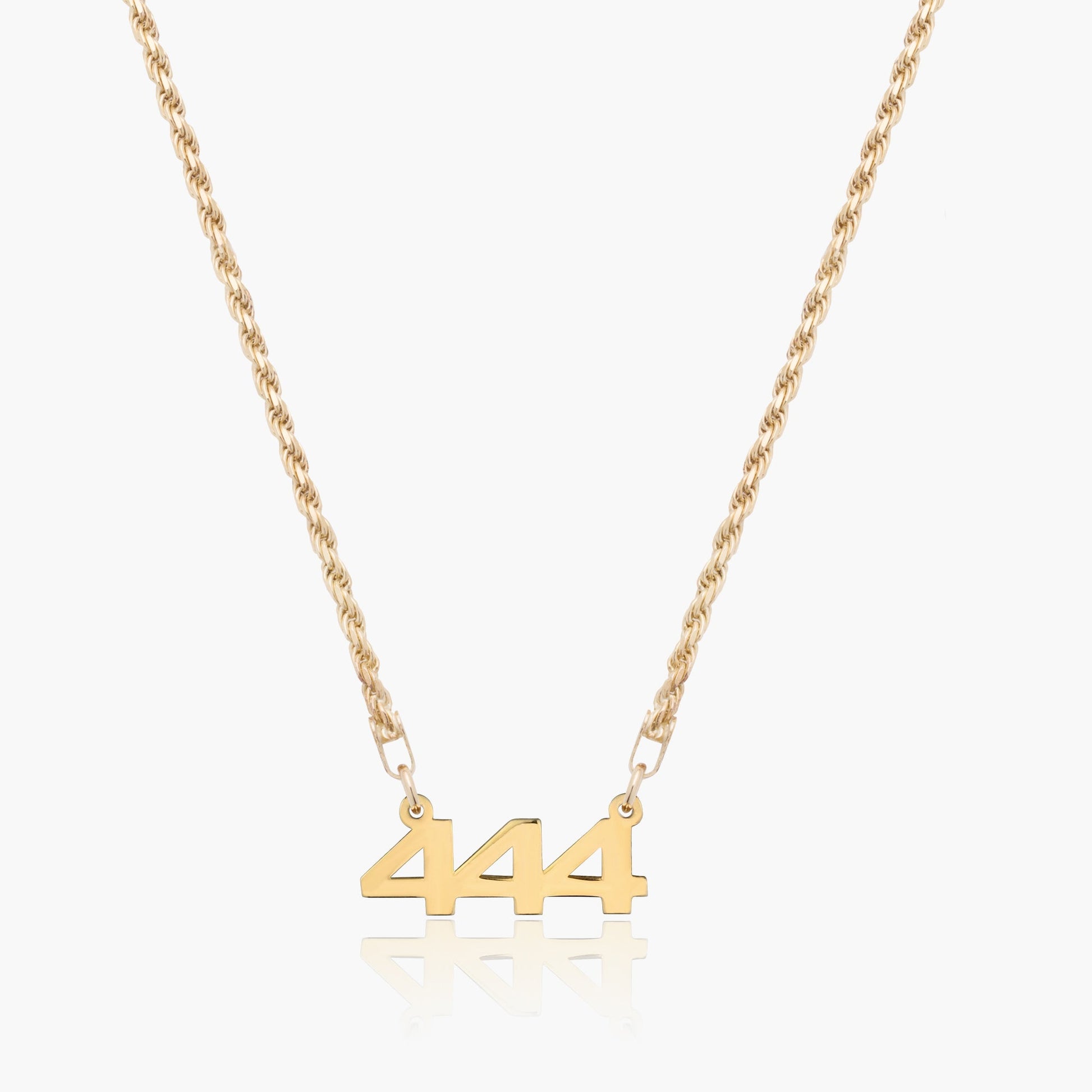 ANGEL NUMBER CURB NECKLACE - SILVER / GOLD – TEAL MARKET