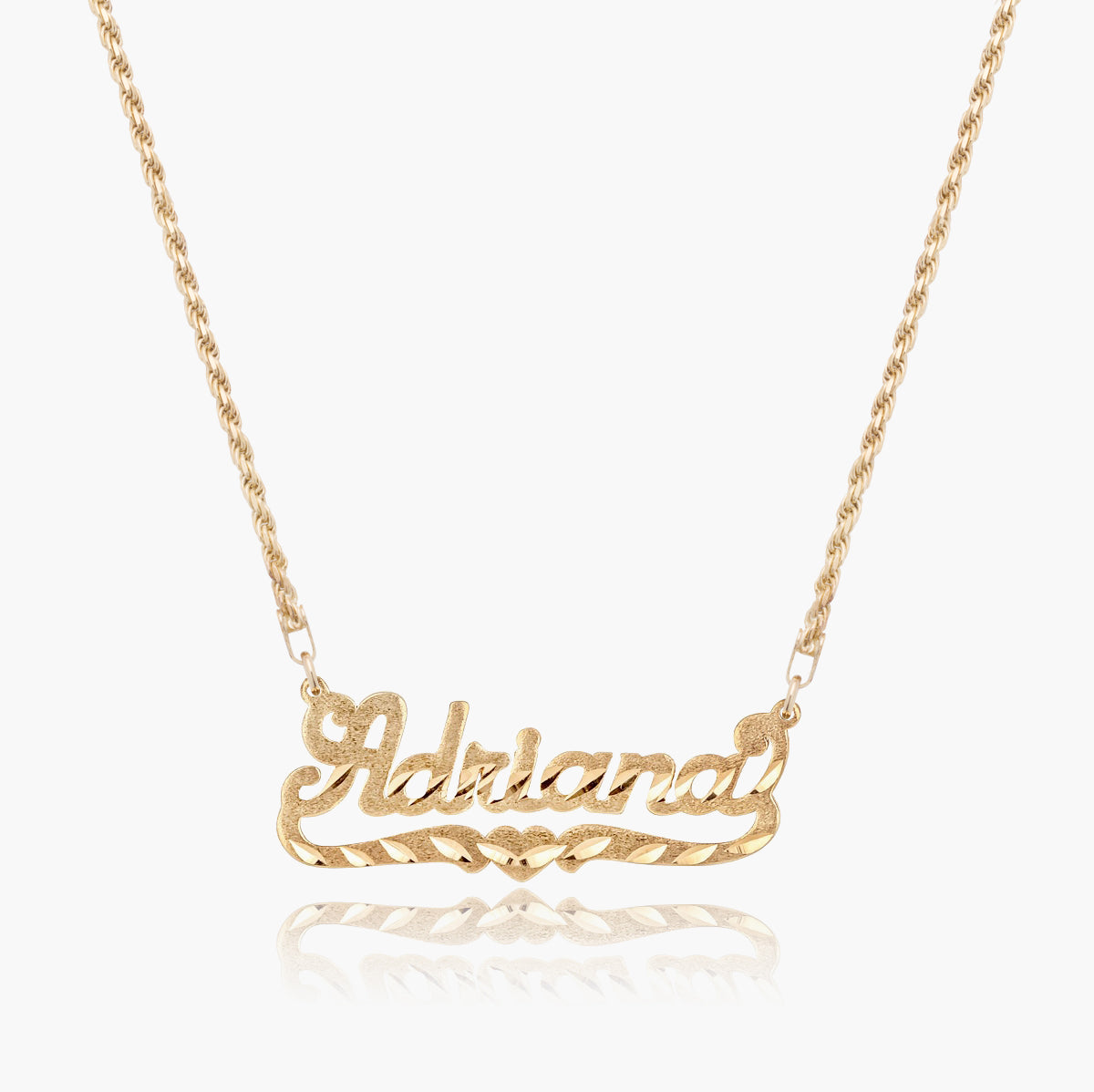 Diamond-Cut Name Necklace - Tres Colori – Tres Colori Jewelry
