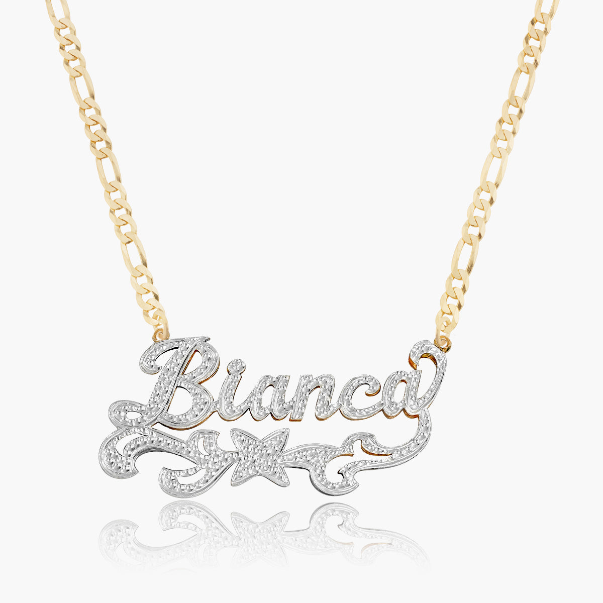 Double Plated Star Name Necklace