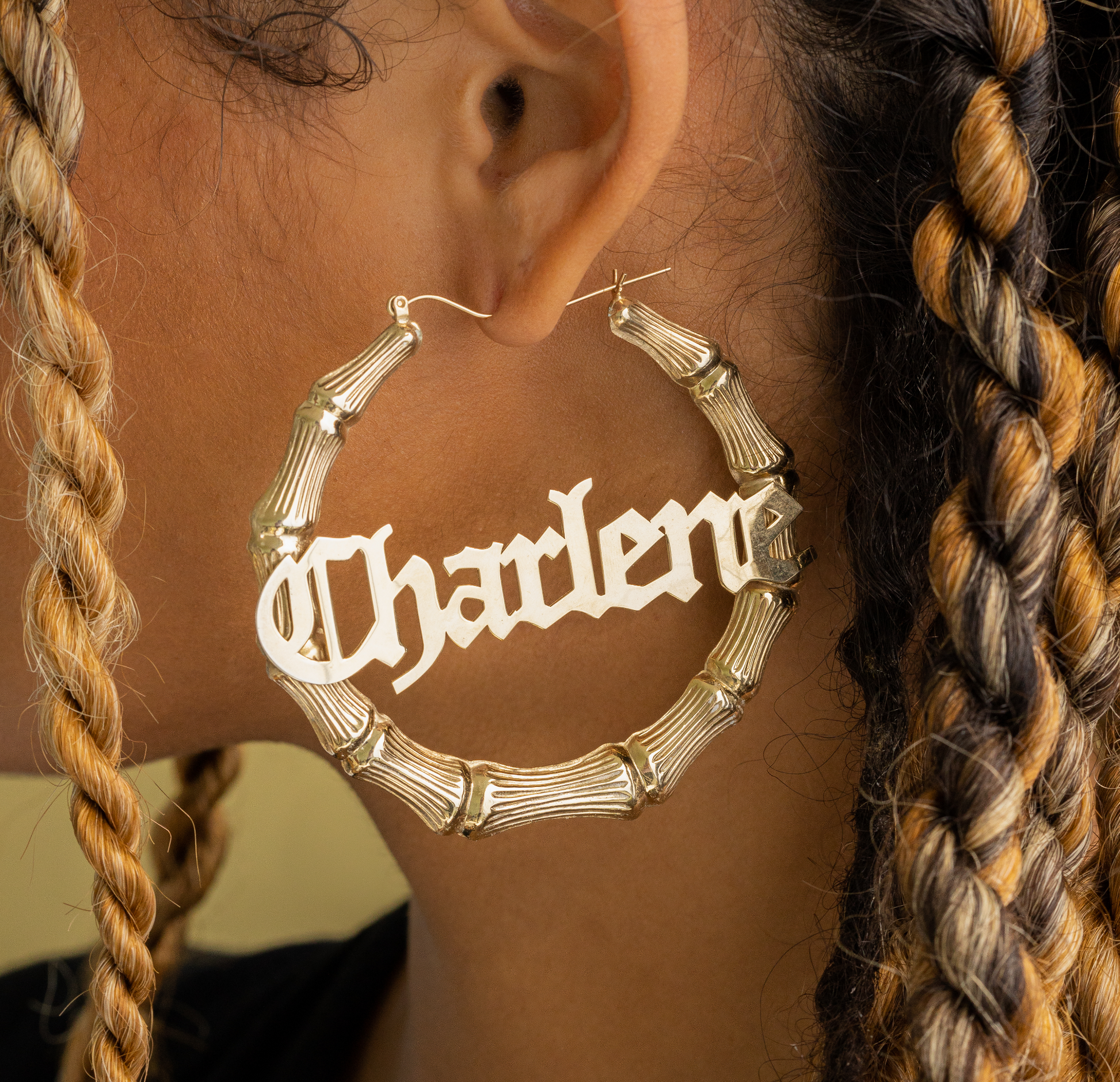 Little girl 2025 name earrings