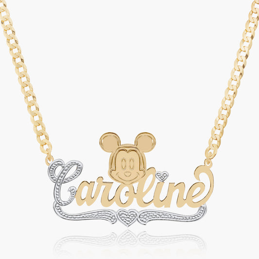 Kid's Mouse Cartoon Name Necklace