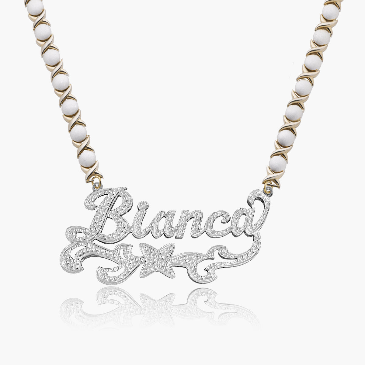 Double Plated Star Name Necklace