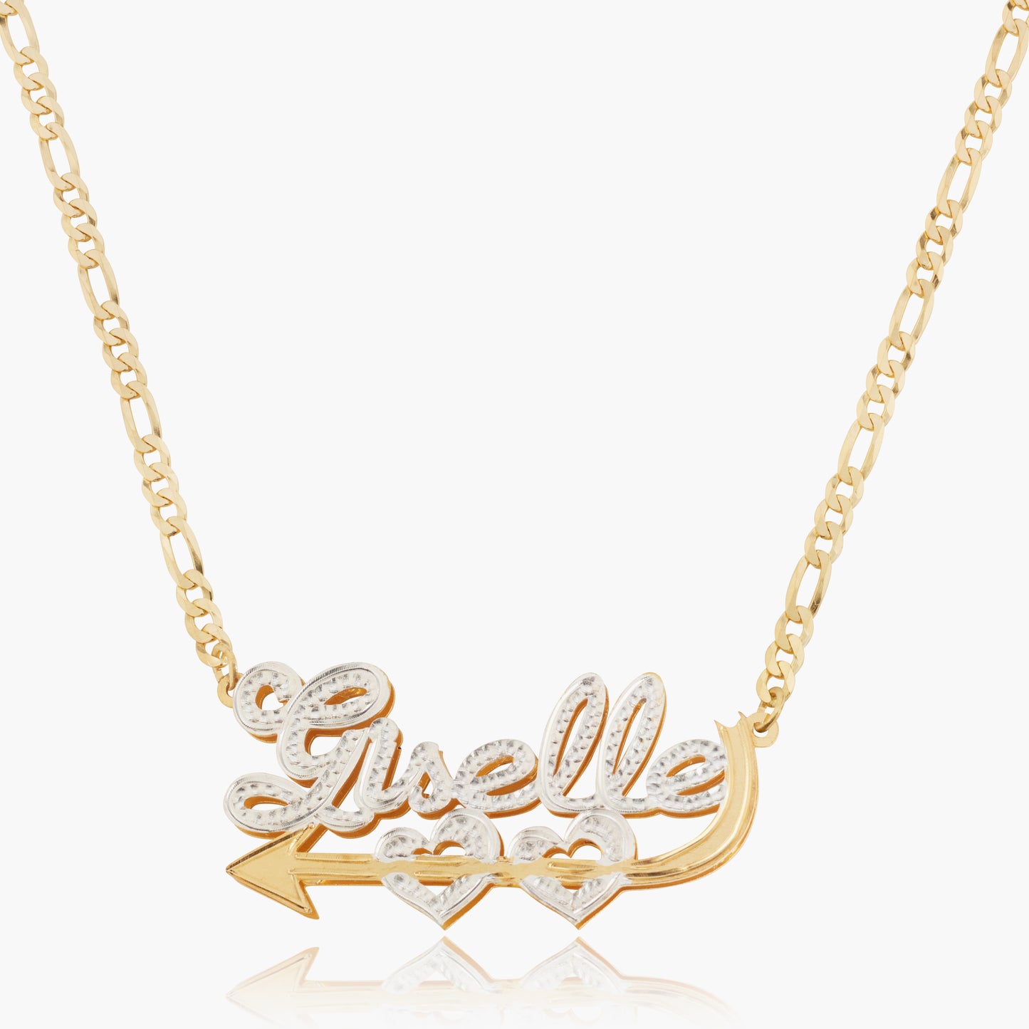 Double Plated Cupid's Love Name Necklace
