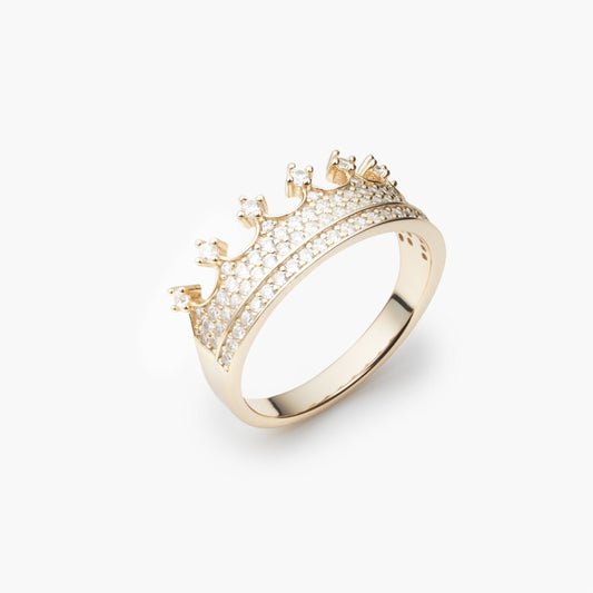 Men's Iced Crown Ring