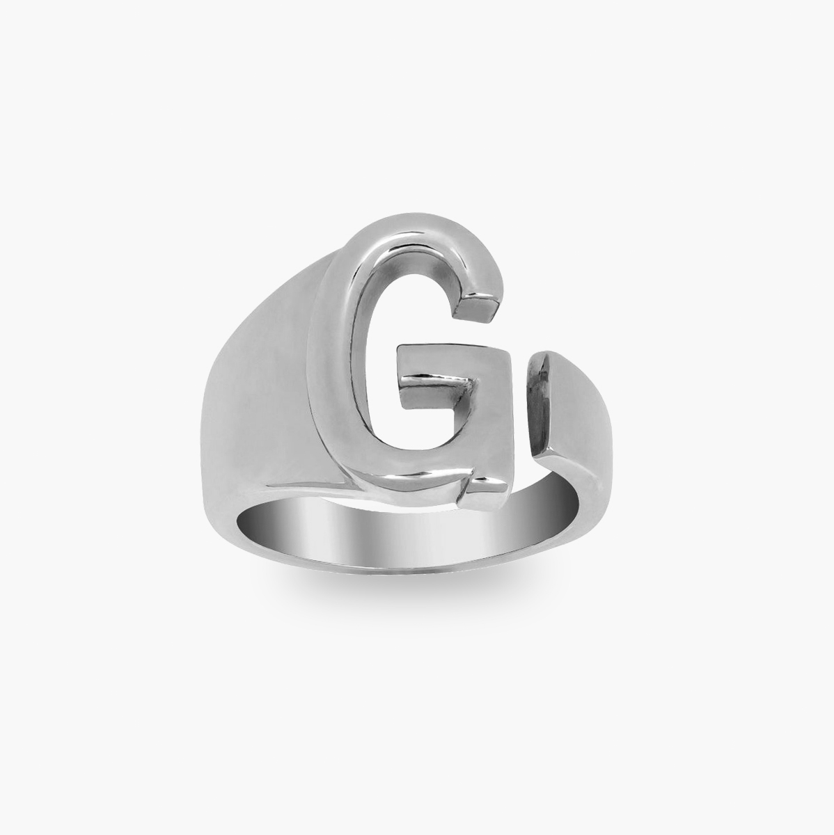 Half Open Initial Ring – Tres Colori Jewelry