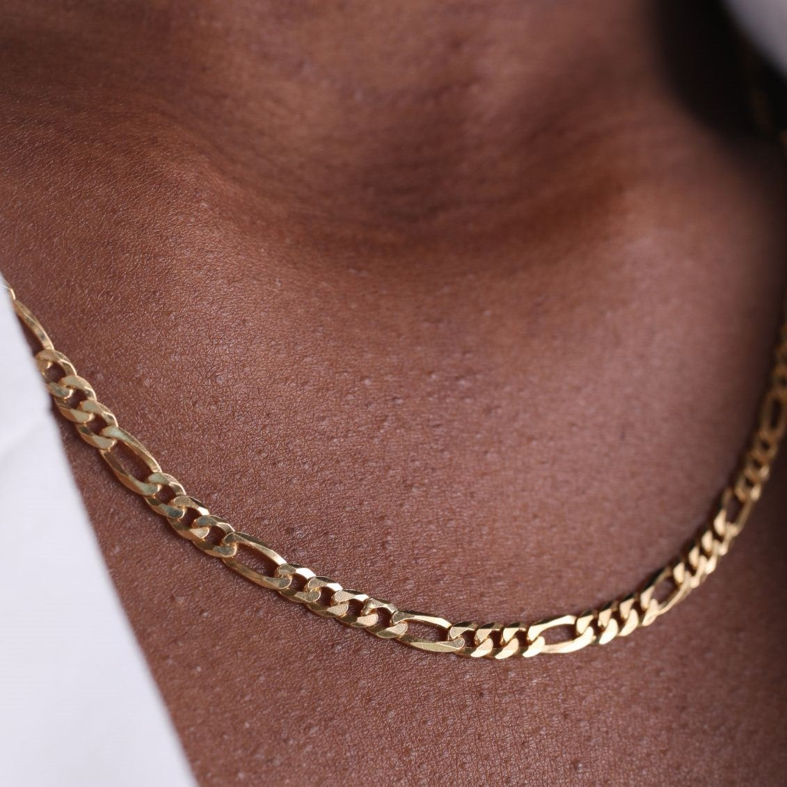 3 5mm Figaro Chain Tres Colori Jewelry 3-5mm-figaro-chain-tres-colori-jewelry
