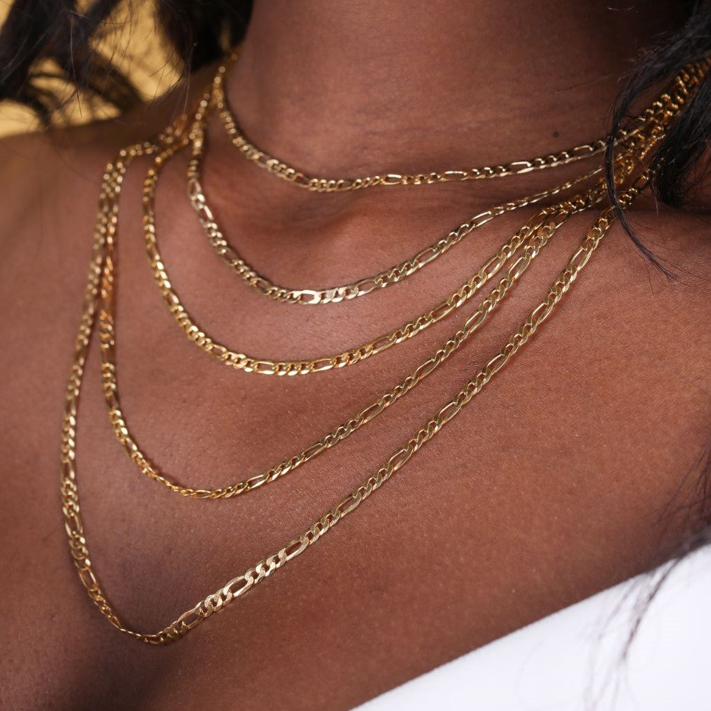 Figaro Chain – Tres Colori Jewelry