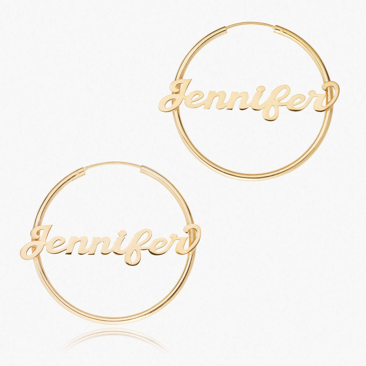 Hoop Name Earrings