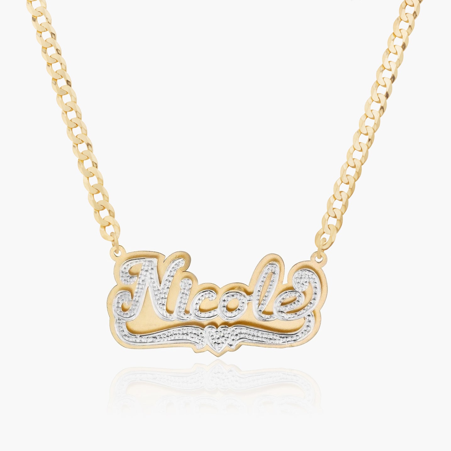 Double Plated POP-UP Name Necklace