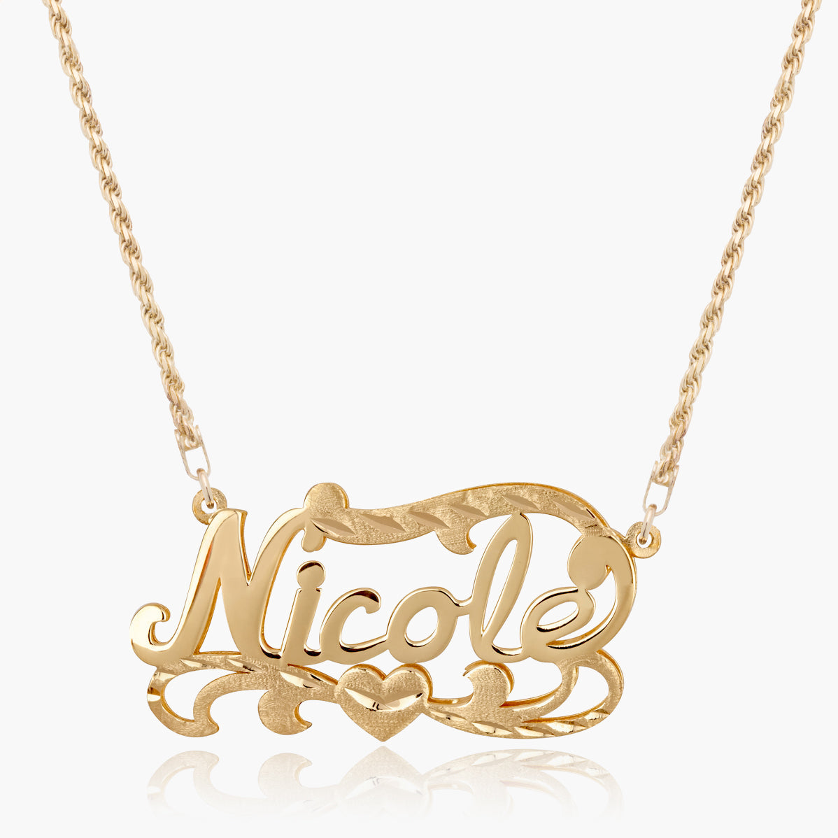 Gold necklace with your deals name on it