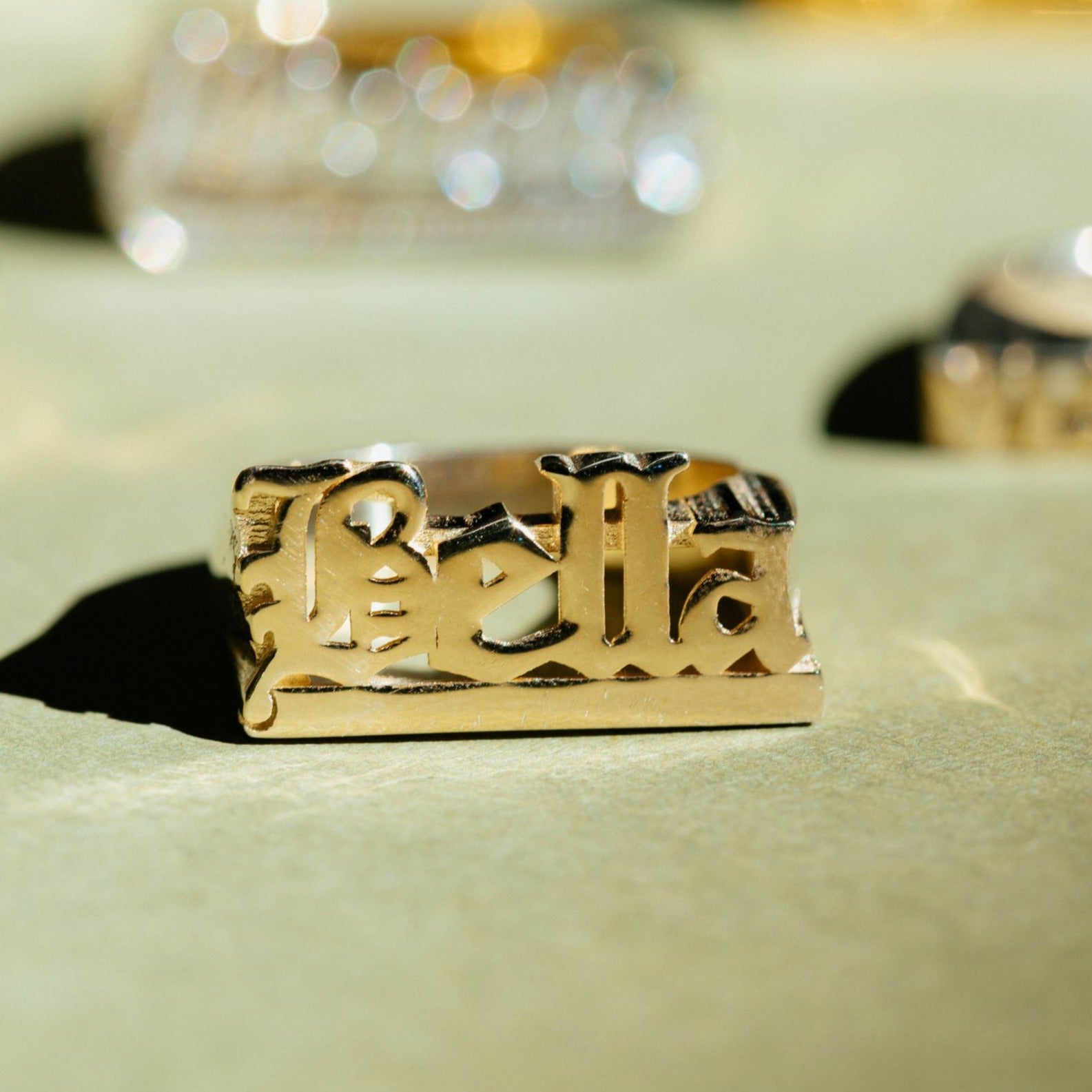 Birth Year Old English Year Ring Old English Name Ring – Tres