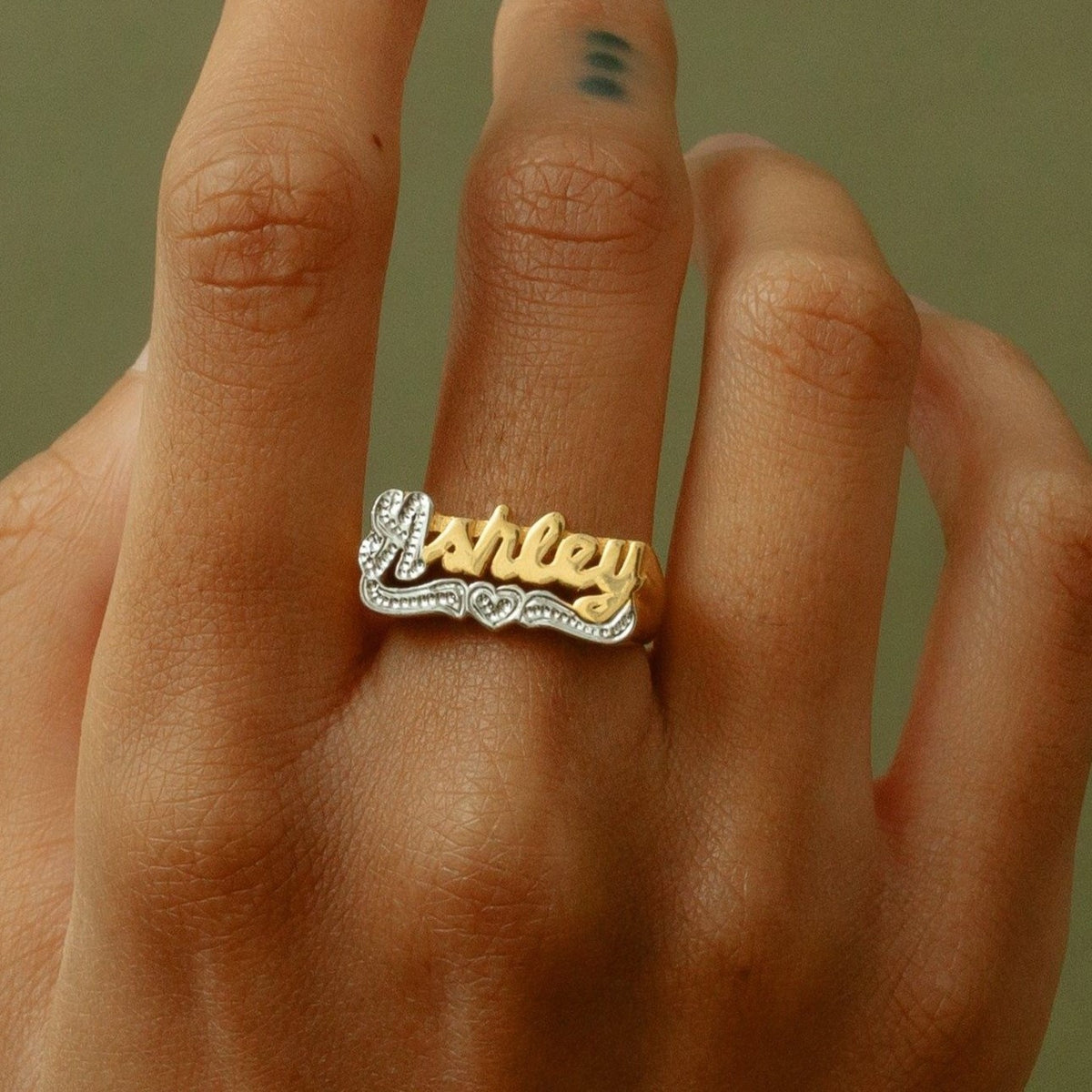 Script Letters Ring Custom Script Name Ring - Personalized Jewelry | Tres Colori – Tres ...
