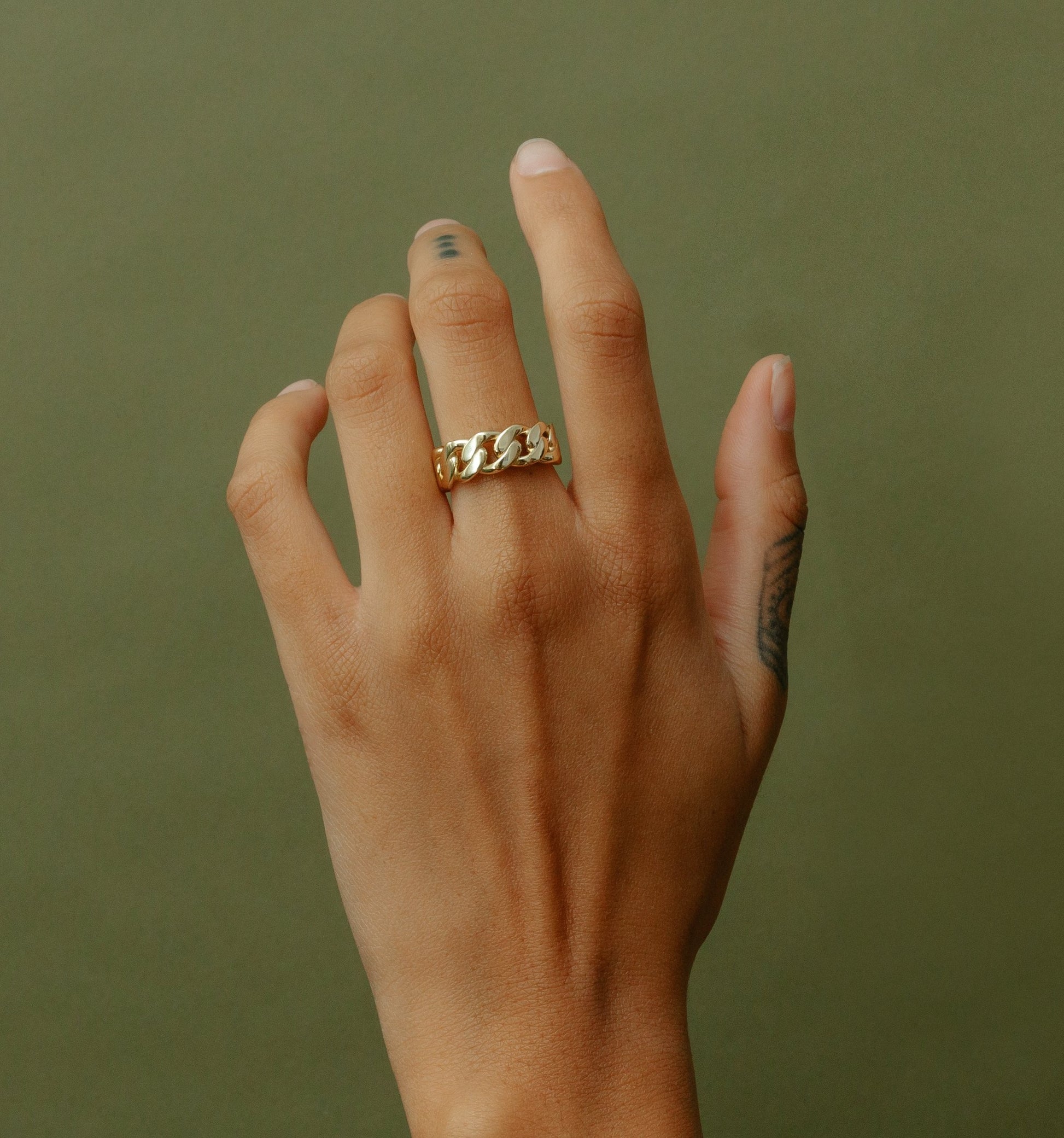 The Cuban Link Ring Tres Colori – Tres Colori Jewelry