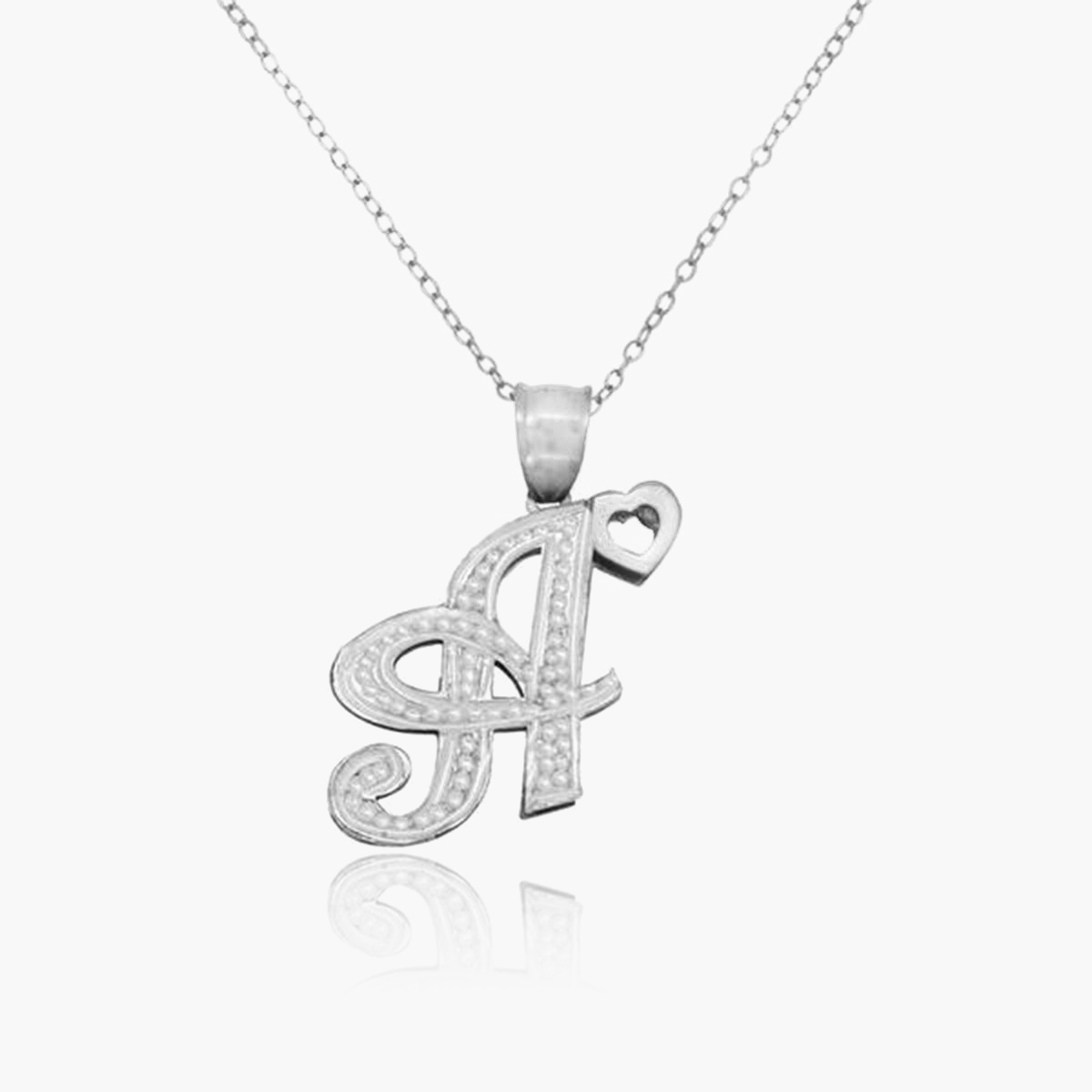 Two-tone Initial Necklace