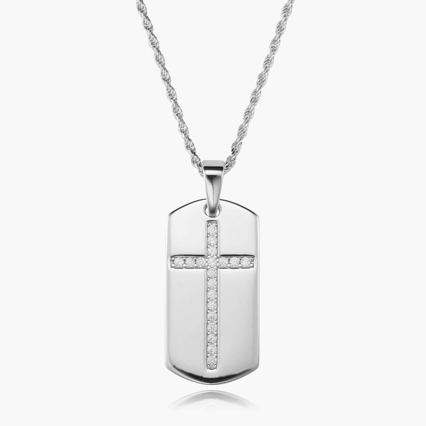 The Dog Tag With Iced Cross