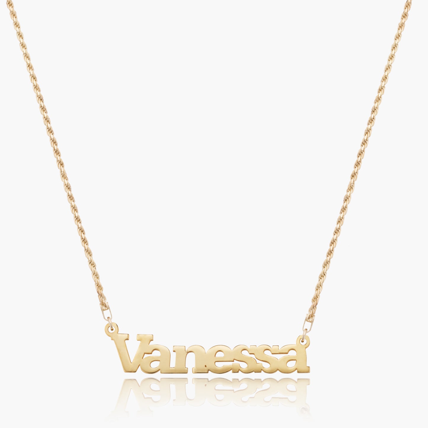 Times New Roman Name Necklace