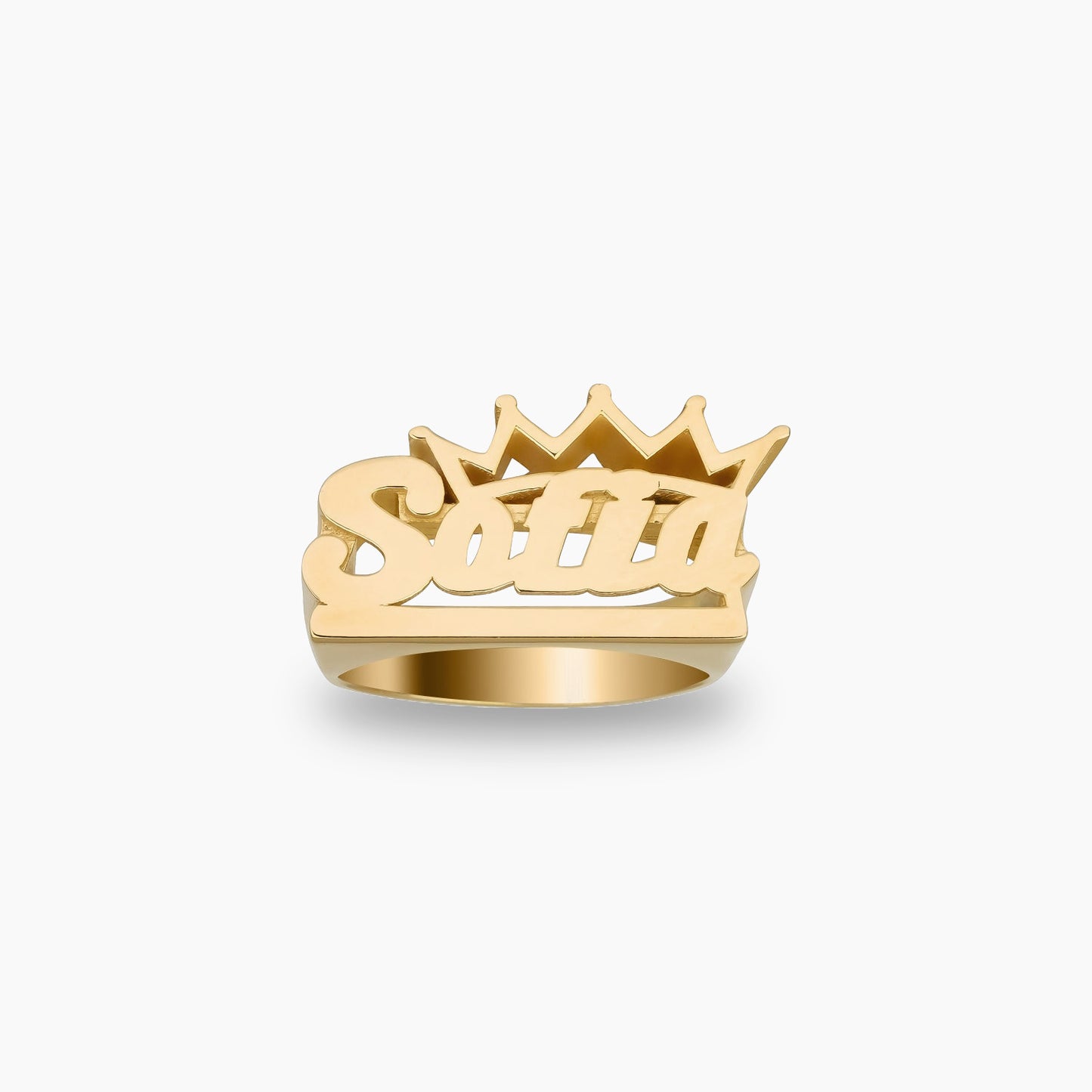 Crown Name Ring