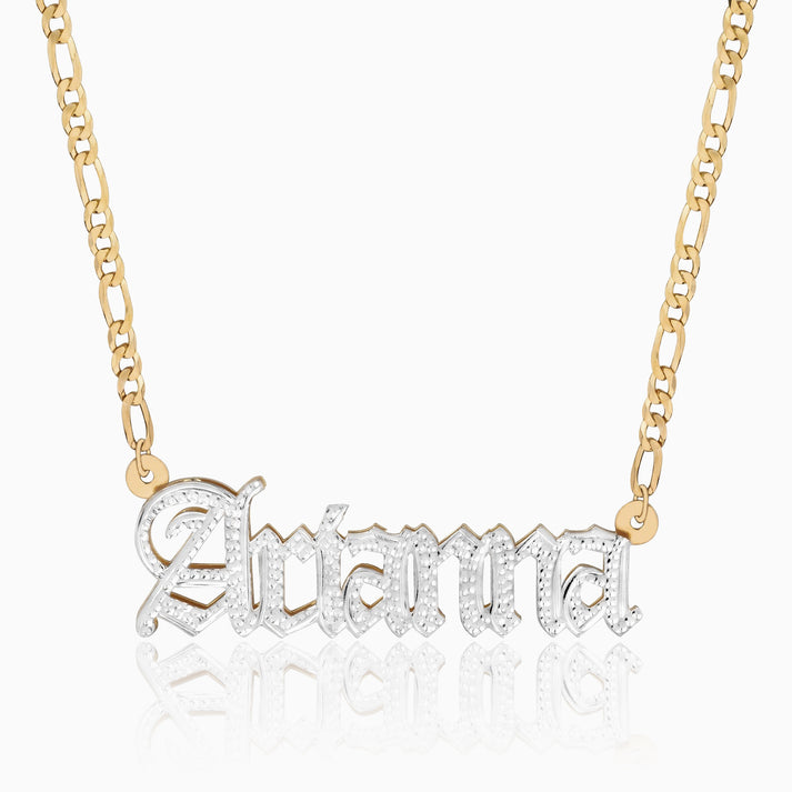 Double Plated Gothic Name Necklace – Tres Colori Jewelry