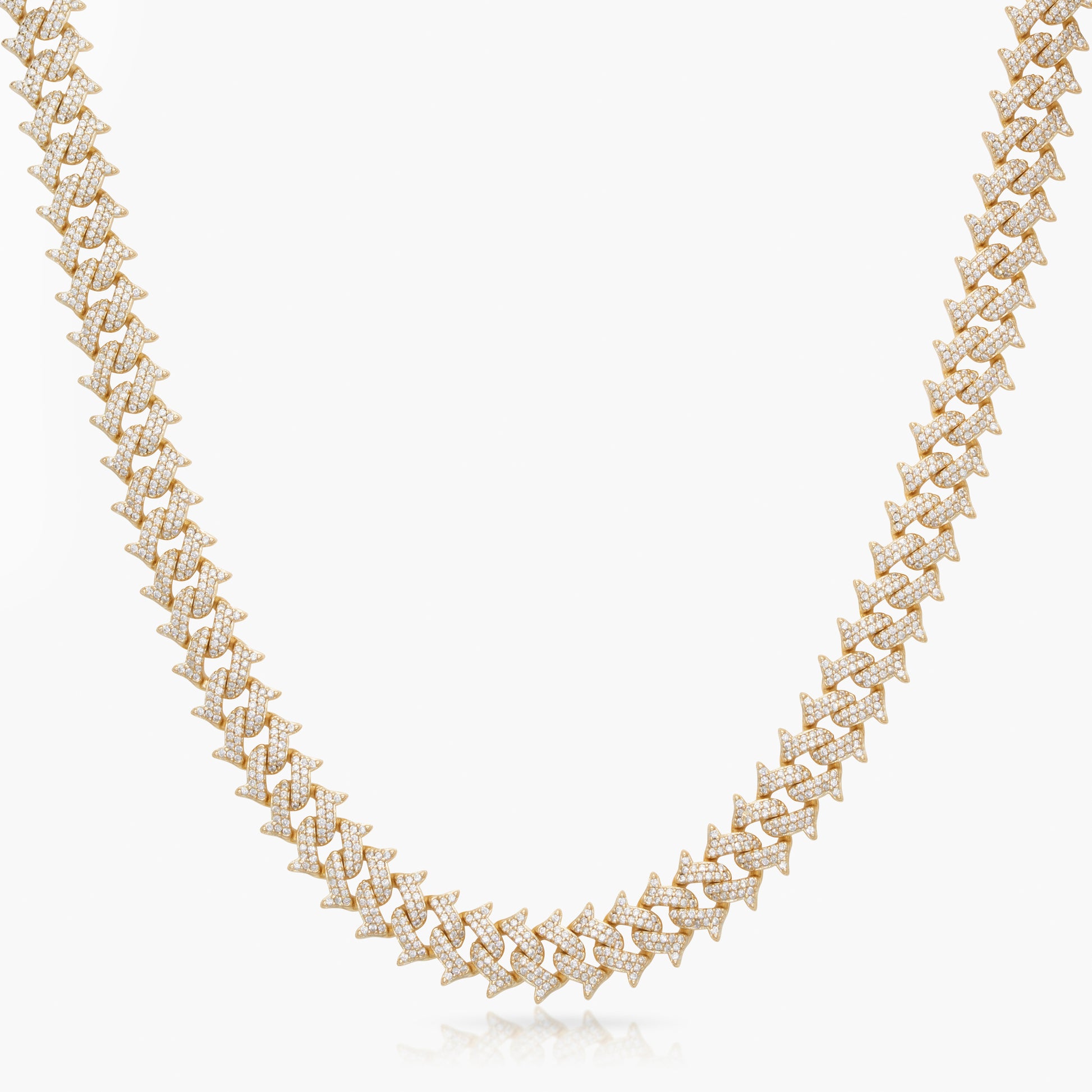 Men's Iced Spiked Cuban Chain – Tres Colori Jewelry