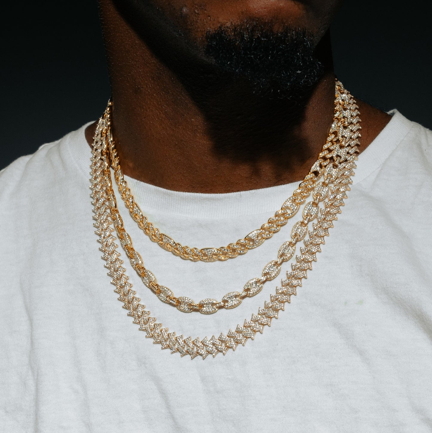 Men's Iced Spiked Cuban Chain