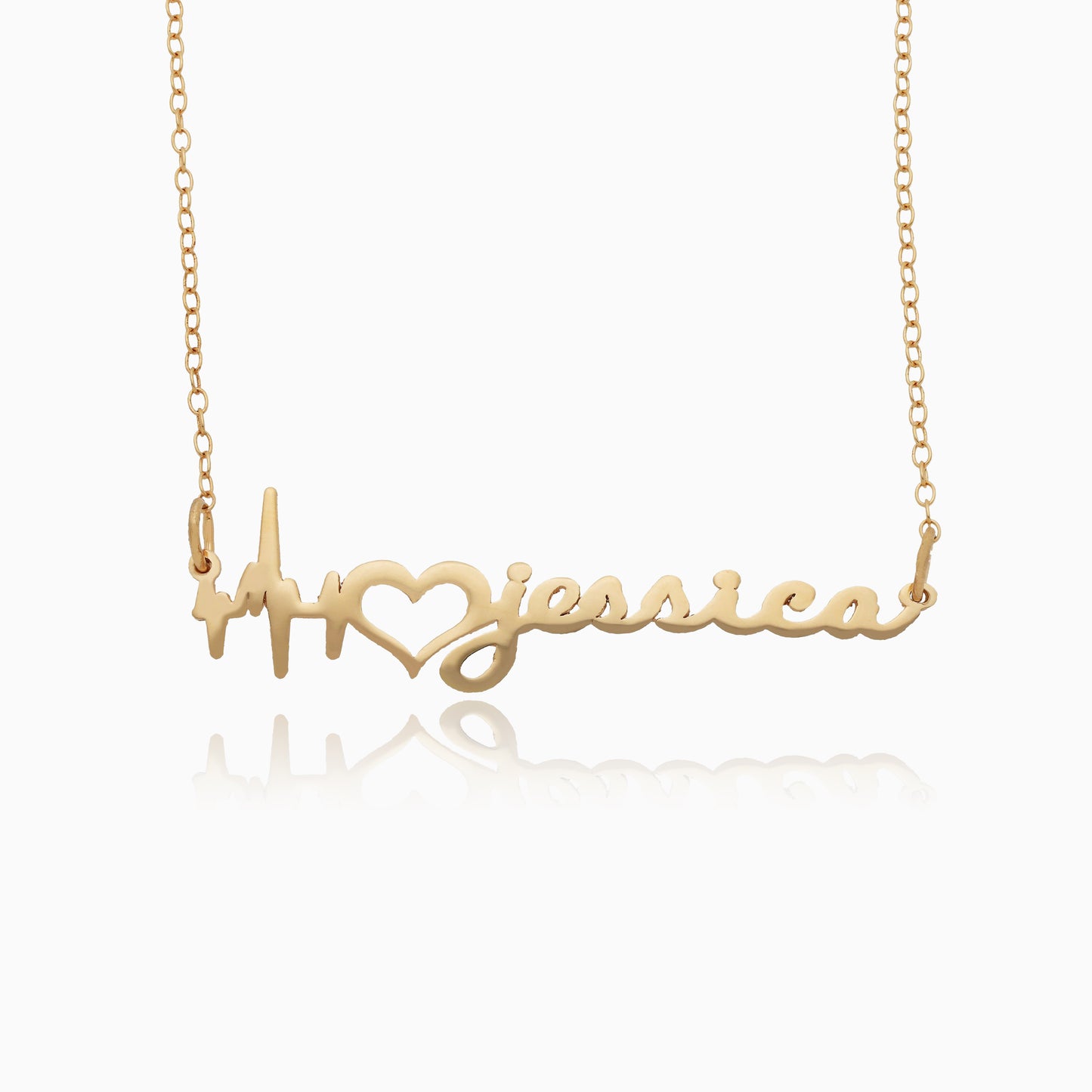 Heartbeat Name Necklace