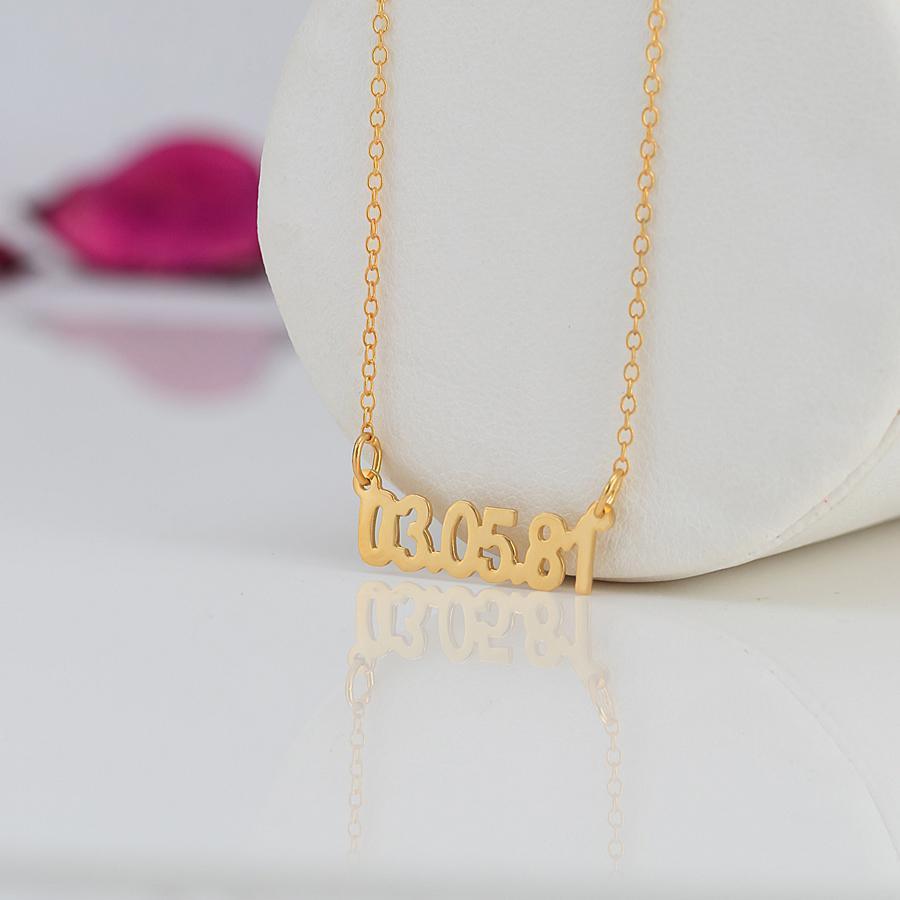 name necklace special memory date necklace 4